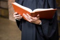 Lawyer holding a law book Royalty Free Stock Photo