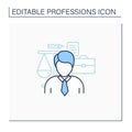 Lawyer line icon