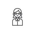 Lawyer line icon