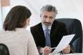 Lawyer meeting client in his office Royalty Free Stock Photo