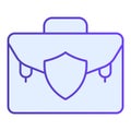 Lawyer portfolio flat icon. Briefcase blue icons in trendy flat style. Suitcase gradient style design, designed for web Royalty Free Stock Photo