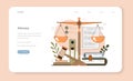 Lawyer web banner or landing page. Law advisor or consultant, Royalty Free Stock Photo