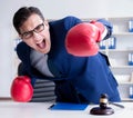 Lawyer working in his office Royalty Free Stock Photo