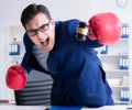 Lawyer working in his office Royalty Free Stock Photo