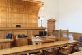 Lawyers bench in courtroom Royalty Free Stock Photo