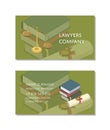 Lawyers company business card template