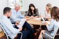 Lawyers having team meeting in law firm Royalty Free Stock Photo