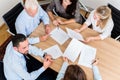 Lawyers having team meeting in law firm Royalty Free Stock Photo