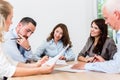 Lawyers having team meeting in law firm Royalty Free Stock Photo