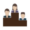 Lawyers in podium