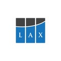 LAX letter logo design on WHITE background. LAX creative initials letter logo concept. LAX letter design