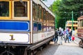 Laxey, Isle of Man, June 15, 2019. The Snaefell Mountain Railway is an electric mountain railway on the Isle of Man