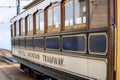 Laxey, Isle of Man, June 15, 2019. The Snaefell Mountain Railway is an electric mountain railway on the Isle of Man