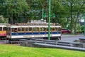 Laxey, Isle of Man, June 15, 2019. The Snaefell Mountain Railway is an electric mountain railway on the Isle of Man