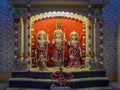 Laxman Ram And Sita Marble statue at Shree Ramji Mandir Kukadia near Idar Sabarkantha