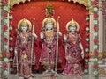 Laxman Ram And Sita Marble statue at Shree Ramji Mandir Kukadia near Idar Sabarkantha