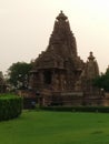 Laxmana Temple South - Facade at sunset, Western Group, Khajuraho, Madhya Pradesh, India, UNESCO World Heritage Site