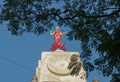 Laxmi Ji Statue on Art Deco Building Clock Tower at Phiroze Shah Mehta road