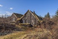 `LaxÃÂ¡rbakki` A detached house from 1942 that is in disrepair Royalty Free Stock Photo