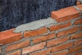 Lay Brick Wall, building brick wall 2 Royalty Free Stock Photo