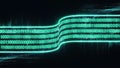 layer of binary code 010101 neon effect Royalty Free Stock Photo