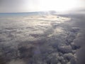 A layer of cloud from the top of clouds