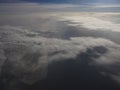 A layer of cloud from the top of clouds