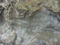 Layer of a dirt and mudflow Royalty Free Stock Photo