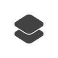 Layer icon Vector logo set flat