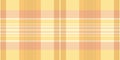 Layer pattern plaid background, minimalist check vector textile. Refresh tartan fabric texture seamless in orange and yellow Royalty Free Stock Photo