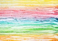 Layer of rainbow crape cake Royalty Free Stock Photo