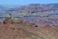 Layered Bands of Red Rock, Grand Canyon National Park, Arizona, USA Royalty Free Stock Photo