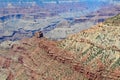 Layered Bands of Yellow, Orange and Red Rock, Grand Canyon National Park, Arizona, USA Royalty Free Stock Photo