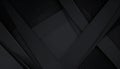 Layered black geometric shapes with subtle sparkle texture Royalty Free Stock Photo
