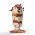 Layered Chocolate Ice Cream Sundae: A Delicious Treat In A Glass