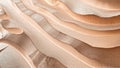 Layered Cream Flow Abstract Texture Royalty Free Stock Photo