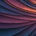 Layered, curved surfaces in a textured pattern create an abstract appearance. The Royalty Free Stock Photo