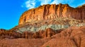 Layered geological formations of red rocks in Canyonlands National Park is in Utah near Moab Royalty Free Stock Photo