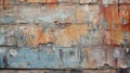 Layered Hues: Isaac Levitan-inspired Faded Wall Pattern On Wood