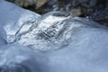 Ice Structure On River Royalty Free Stock Photo