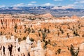 Layered limestone hoodos at Bryce Canyon National Park Royalty Free Stock Photo