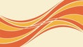Layered Orange and Red Abstract Fluid Wave Design, vector design Generative AI Royalty Free Stock Photo