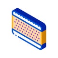 Layered Orthopedic Mattress Element isometric icon