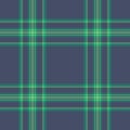 Layered pattern plaid fabric, customize seamless check textile. Style background texture vector tartan in teal and green colors