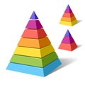 Layered pyramids Royalty Free Stock Photo
