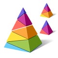 Layered pyramids Royalty Free Stock Photo