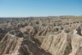 Layered Rock formations, steep Canyons and towering Spires of Badlands National Park in South Dakota.USA Royalty Free Stock Photo