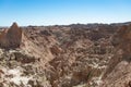 Layered Rock formations, steep Canyons and towering Spires of Badlands National Park in South Dakota.USA Royalty Free Stock Photo