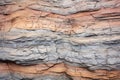 layered sandstone wall texture Royalty Free Stock Photo
