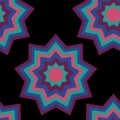 Layered Amish Star vector repeat pattern